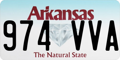 AR license plate 974VVA