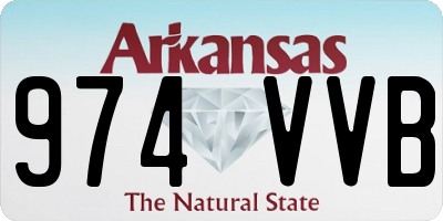 AR license plate 974VVB