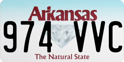 AR license plate 974VVC