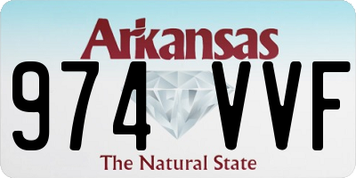 AR license plate 974VVF