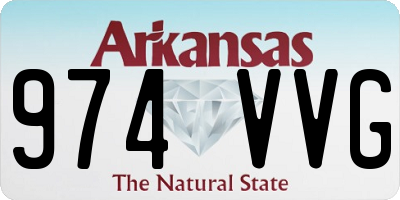 AR license plate 974VVG