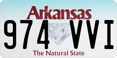 AR license plate 974VVI