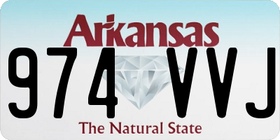 AR license plate 974VVJ