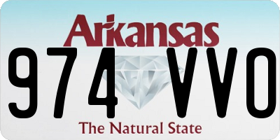 AR license plate 974VVO