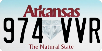 AR license plate 974VVR