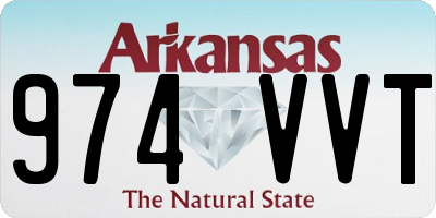 AR license plate 974VVT