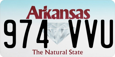 AR license plate 974VVU