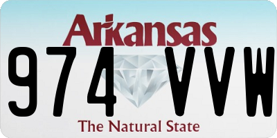 AR license plate 974VVW