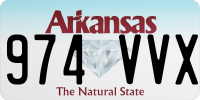 AR license plate 974VVX