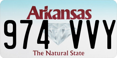 AR license plate 974VVY