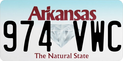 AR license plate 974VWC