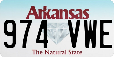 AR license plate 974VWE