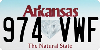 AR license plate 974VWF