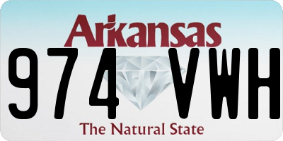 AR license plate 974VWH