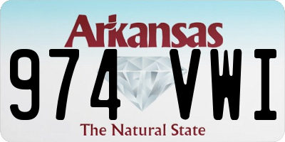 AR license plate 974VWI