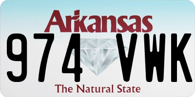 AR license plate 974VWK