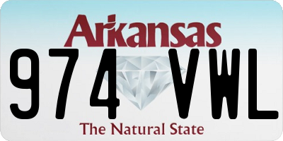 AR license plate 974VWL