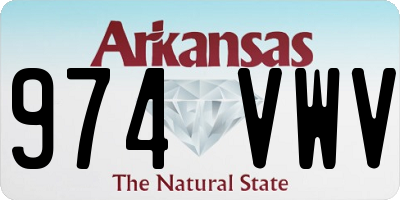AR license plate 974VWV