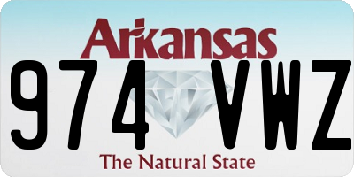 AR license plate 974VWZ