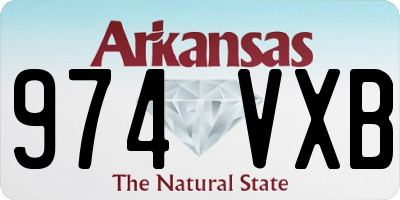 AR license plate 974VXB
