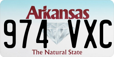 AR license plate 974VXC