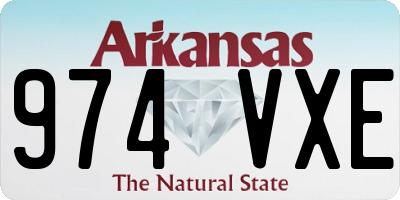 AR license plate 974VXE