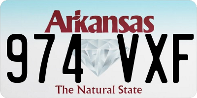 AR license plate 974VXF