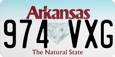 AR license plate 974VXG