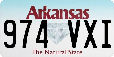 AR license plate 974VXI
