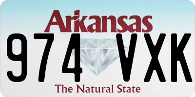 AR license plate 974VXK