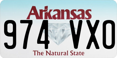 AR license plate 974VXO
