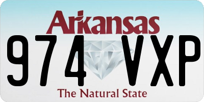 AR license plate 974VXP