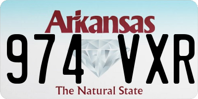 AR license plate 974VXR