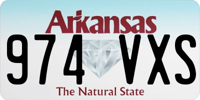 AR license plate 974VXS
