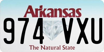 AR license plate 974VXU
