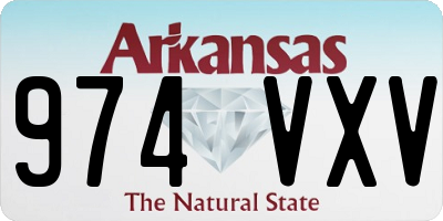 AR license plate 974VXV