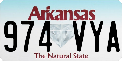 AR license plate 974VYA