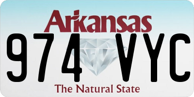 AR license plate 974VYC