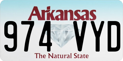 AR license plate 974VYD