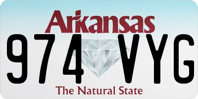 AR license plate 974VYG