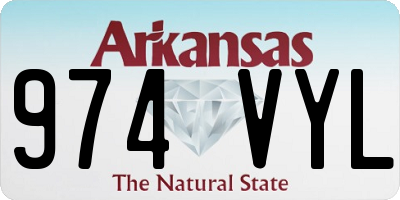 AR license plate 974VYL