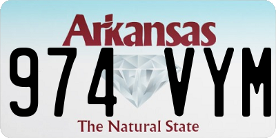 AR license plate 974VYM