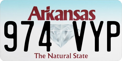 AR license plate 974VYP