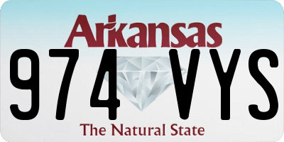 AR license plate 974VYS