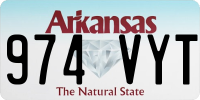 AR license plate 974VYT