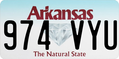 AR license plate 974VYU