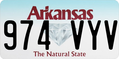 AR license plate 974VYV