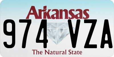 AR license plate 974VZA