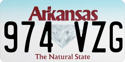 AR license plate 974VZG