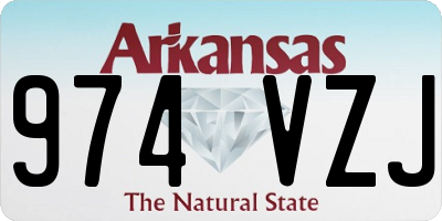 AR license plate 974VZJ